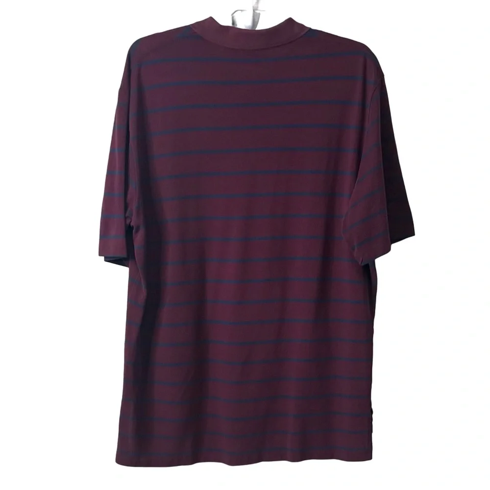 Polo Ralph Lauren Golf Fit Striped Pima Cotton Burgundy Mens‎ Large
